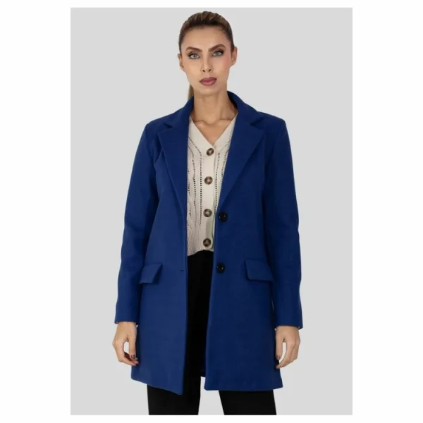 Service Clients Dédié Grosses soldes ❤️ Kebello Manteau Droit BoutonnéFemme 🌟 3