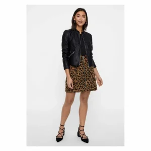 Promo ⭐ Vero Moda Blouson Court En SimiliFemme ❤️ nouvelle saison 9