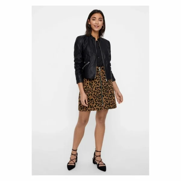 Promo ⭐ Vero Moda Blouson Court En SimiliFemme ❤️ nouvelle saison 4