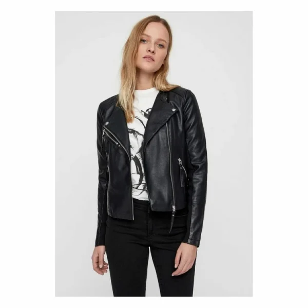 Nouveau 👏 Vero Moda Blouson Court En SimiliFemme 👏 Nouvelle Collection 1