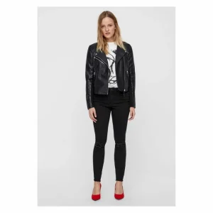 Nouveau 👏 Vero Moda Blouson Court En SimiliFemme 👏 Nouvelle Collection 7