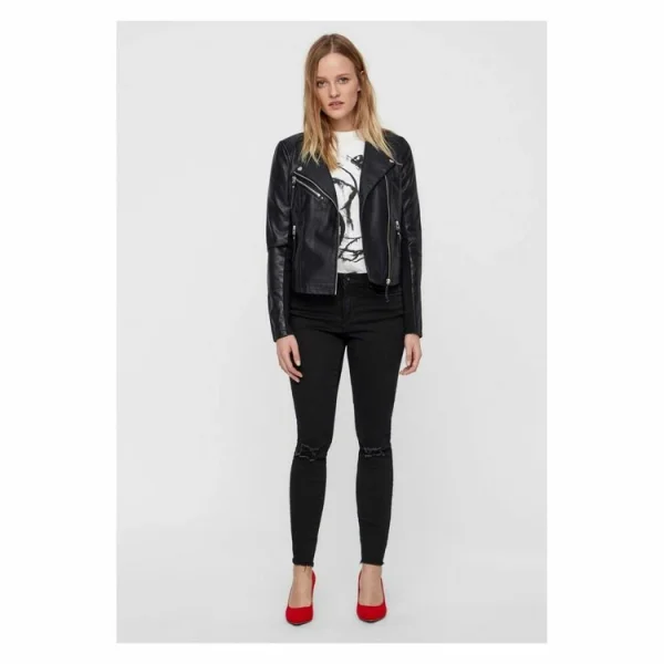 Nouveau 👏 Vero Moda Blouson Court En SimiliFemme 👏 Nouvelle Collection 3