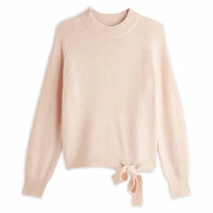 magasin en ligne france Les meilleures critiques de 👏 IN EXTENSO Pull Noué Col Montant Rose Femme ⭐ 9