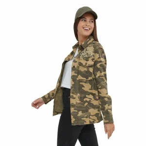 boutique en ligne Grosses soldes 🧨 VONDUTCH Veste Femme Coupe Militaire Avec Poches Bomb 🎉 7