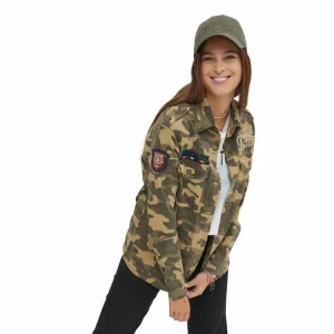 boutique en ligne Grosses soldes 🧨 VONDUTCH Veste Femme Coupe Militaire Avec Poches Bomb 🎉 9