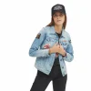 Nouveau 😀 VONDUTCH Veste 👖 Jeans Femme Sally Used Bleu 🎉 meilleure qualité 11