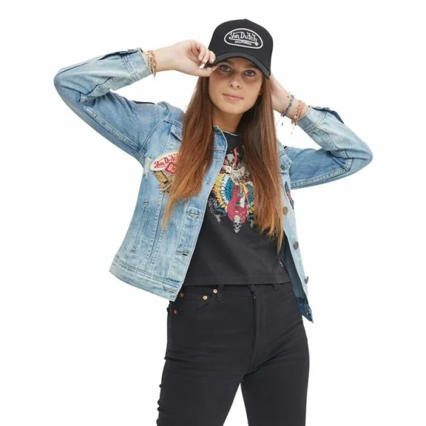 Nouveau 😀 VONDUTCH Veste 👖 Jeans Femme Sally Used Bleu 🎉 meilleure qualité 3