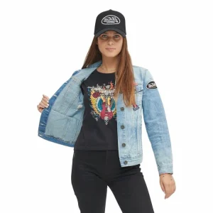 Nouveau 😀 VONDUTCH Veste 👖 Jeans Femme Sally Used Bleu 🎉 meilleure qualité 9