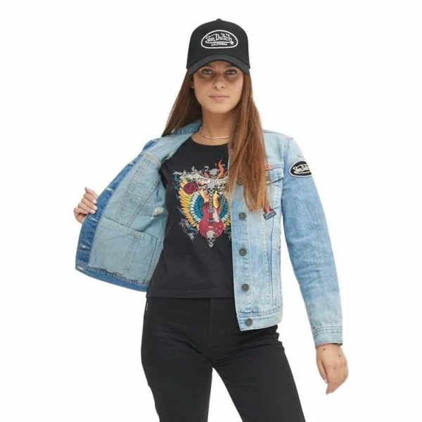 Nouveau 😀 VONDUTCH Veste 👖 Jeans Femme Sally Used Bleu 🎉 meilleure qualité 4