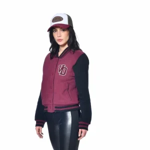 De gros 🔥 VONDUTCH Veste Femme Courte Bi-colore Avec Badges Brodes Mini 👍 soldes ligne 7