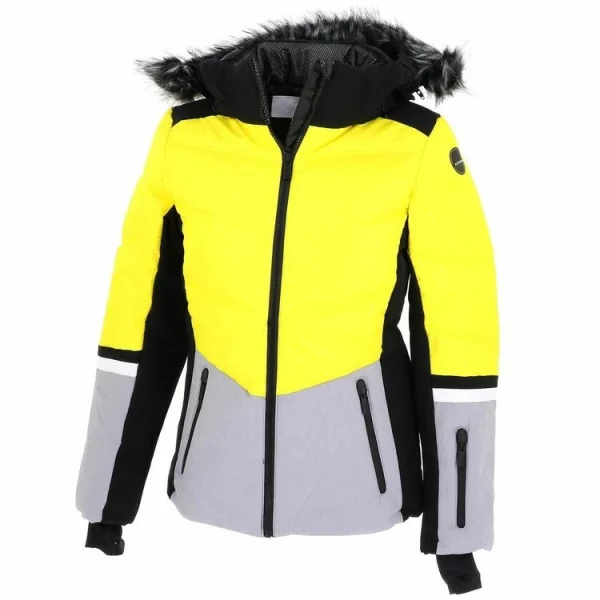 Meilleure vente 🧨 ICEPEAK Blouson De Ski Icepeak Electra Jne Jacket L Jaune 93973 🛒 prix pas cher 1