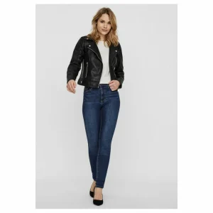 magasins pas chers Bon marché ⭐ Vero Moda Blouson Court En SimiliFemme 🔔 7