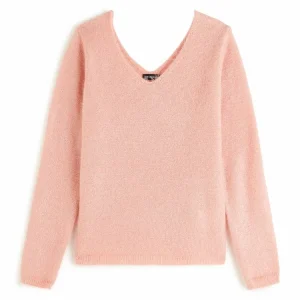 l'unique style Meilleure vente 🧨 IN EXTENSO Pull Col V Poilue Femme ⭐ 9