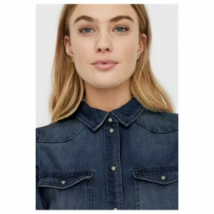 Distributeur Officiel Meilleure vente 🌟 Vero Moda Chemise En 👖 JeansFemme 👏 12