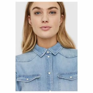 Distributeur Officiel Meilleure vente 🌟 Vero Moda Chemise En 👖 JeansFemme 👏 18