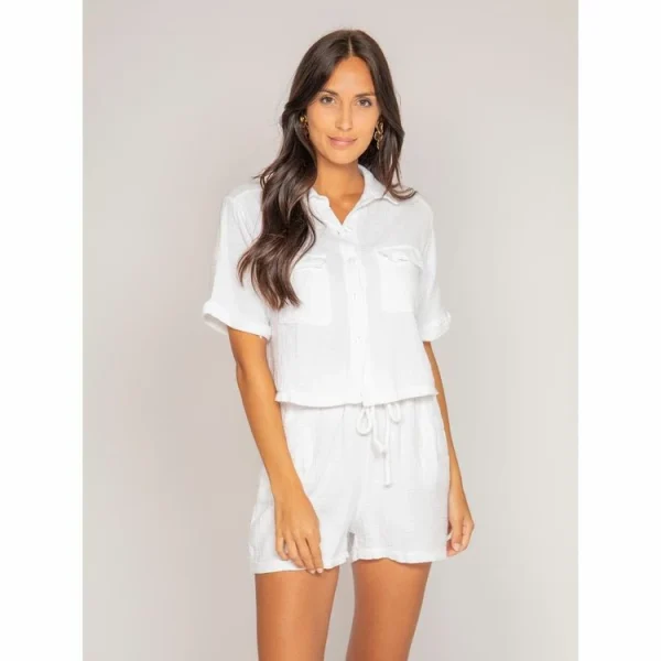 grande popularité Bon marché ⌛ Ritchie Chemise Courte Gaze De Coton Oralia ❤️ 1