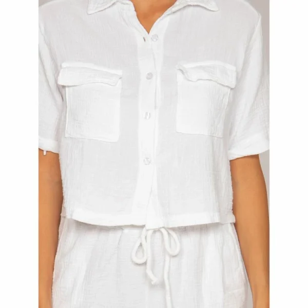 grande popularité Bon marché ⌛ Ritchie Chemise Courte Gaze De Coton Oralia ❤️ 4