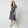 prix de gros Les meilleures critiques de 🥰 IN EXTENSO Robe Manches Courtes Bleu Femme ⭐ 13