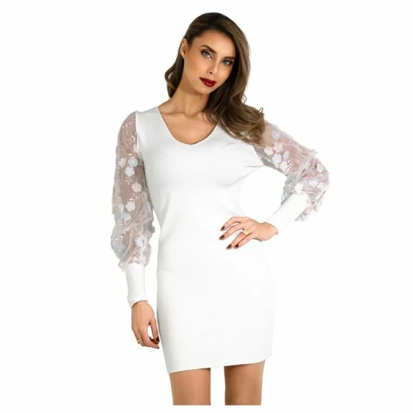 Les meilleures critiques de 👍 Kebello Robe Pull Manches BallonFemme ✔️ à prix d'occasion 1