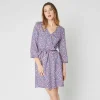 Prestation Et Rapide Coupon ❤️ IN EXTENSO Robe Courte Cache Coeur à Fleurs Femme 👏 13