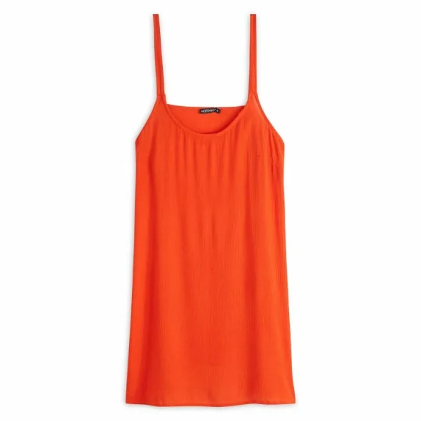 De gros 🌟 IN EXTENSO Robe De Plage à Fines Bretelles Orange Femme 🎁 grossiste 1