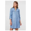 livraison la plus rapide Bon marché 🤩 Vero Moda Robe Courte En JeanFemme ❤️ 11