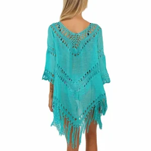 Remise ⭐ LES PETITES BOMBES Tunique De Plage Tendance Helena Turquoise 🧨 Top ventes 9