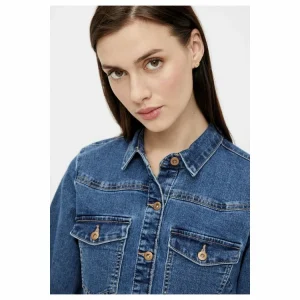 Budget 🌟 Pieces Robe Chemise En JeanFemme 🧨 Paiement sécurisé 9