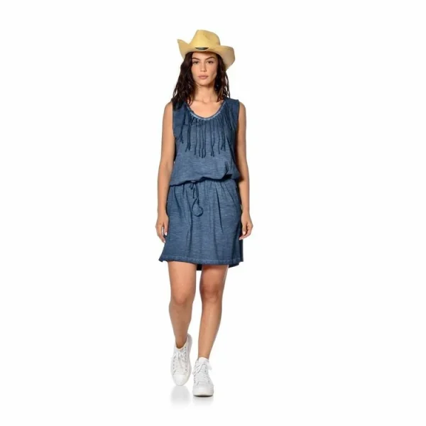 Nouveau ⭐ VONDUTCH Robe Denim Léger Sans Manches Avec Franges Devant Jenny 🛒 achat pas cher 1