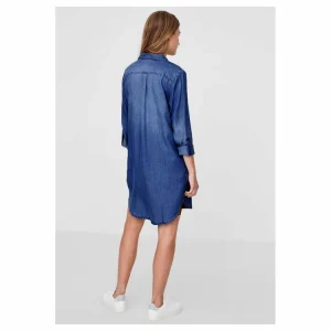 Grosses soldes 😉 Vero Moda Robe Courte En JeanFemme 🌟 offre spéciale 9