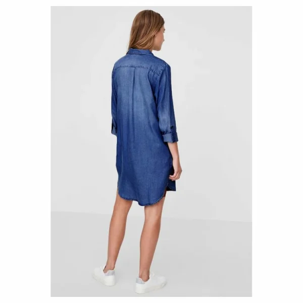 Grosses soldes 😉 Vero Moda Robe Courte En JeanFemme 🌟 offre spéciale 4