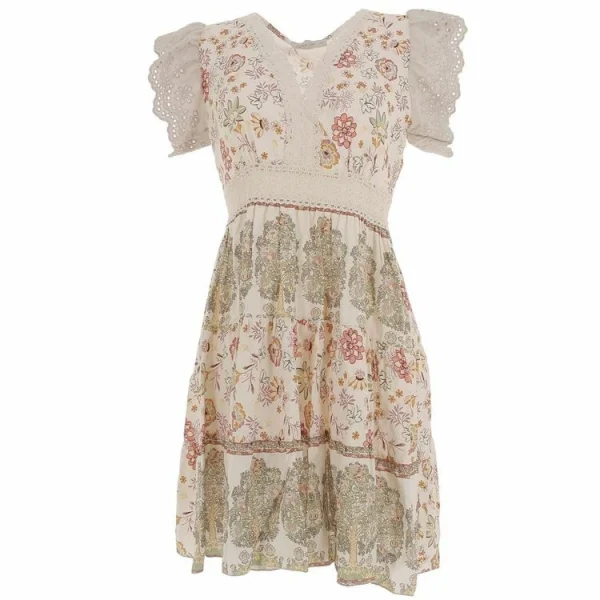 Sortie ⌛ CULTURE SUD Robe Culture Sud Kasa Robe Imprime T U Beige 20062 🎉 Prestation Et Rapide 1