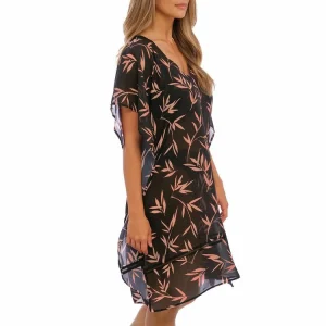 Le moins cher 😉 FANTASIE Kaftan De Plage Luna Bay Lacquered Black 😀 Pas Cher soldes France 9