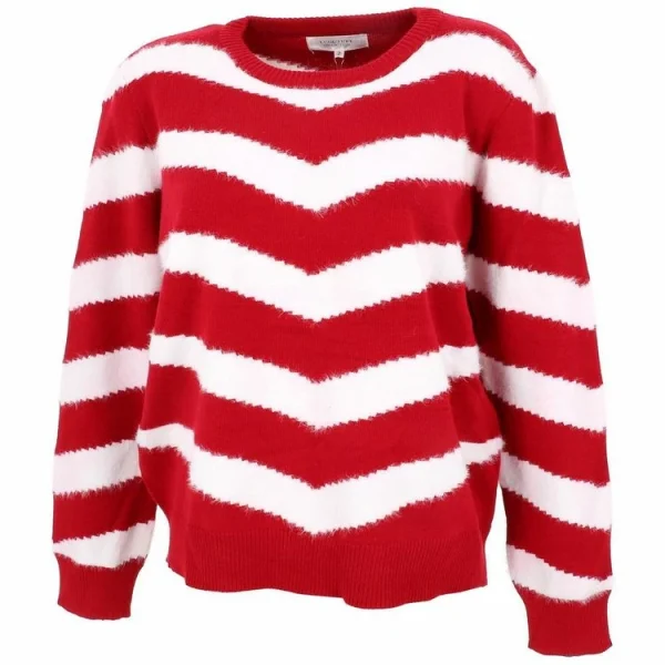 soldes de Noël Bon marché 👍 LCOUTURE Pull Fin Lcouture Mohair Cr W Rouge Rouge 53690 🛒 1