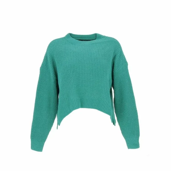 Meilleure vente 😀 Vero Moda Pull Vero Moda Vmsadie Ls O-neck Rounded Hem Blouse Bf Vert 7-384 🥰 outlet soldes 1