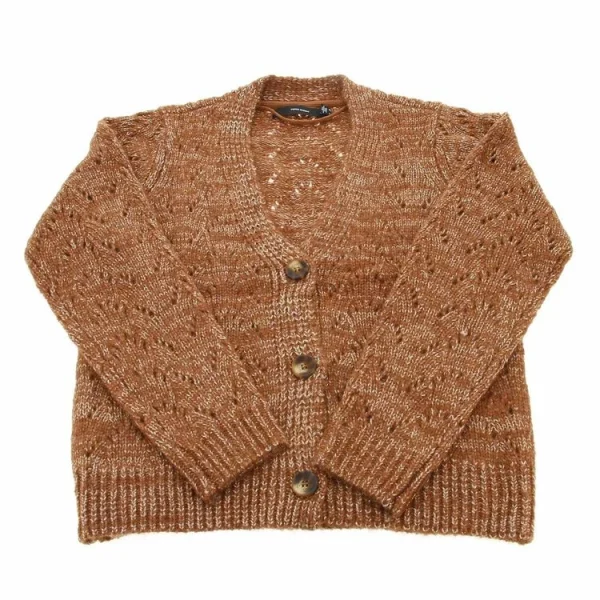 Pas Cher soldes France Sortie 🔥 Vero Moda Gilets Vestes Mailles Vero Moda Vmvichylurex Ls Pattern Cardigan Fr Marron 7-289 🤩 1