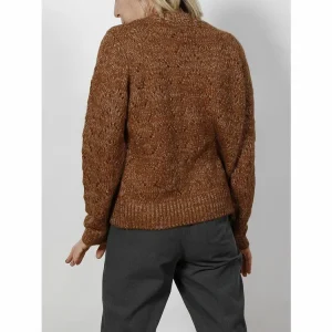 Pas Cher soldes France Sortie 🔥 Vero Moda Gilets Vestes Mailles Vero Moda Vmvichylurex Ls Pattern Cardigan Fr Marron 7-289 🤩 7