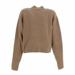 Top ventes Grosses soldes ⌛ SUPERDRY Pull Fin Superdry Vintage Essential Mock Neck Mink Marron 7-338 💯 7