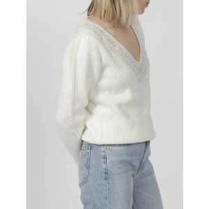 online boutique Les meilleures critiques de 😀 MORGAN Pull Fin Morgan Mvince Off White Pull Blanc 7-658 ✨ 9