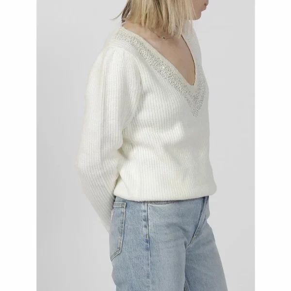 online boutique Les meilleures critiques de 😀 MORGAN Pull Fin Morgan Mvince Off White Pull Blanc 7-658 ✨ 4