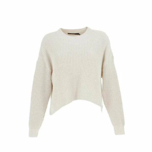 luxe soldes Remise 🎁 Vero Moda Pull Vero Moda Vmsadie Ls O-neck Rounded Hem Blouse Bf Beige 7-384 🧨 1