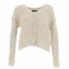 Bon marché 😀 Vero Moda Pull Fin Vero Moda Vmcher Ls V-neck Cardigan Beige 7-290 👍 Officielle 13